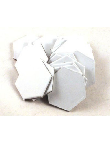 Hexagon 16mm blanco