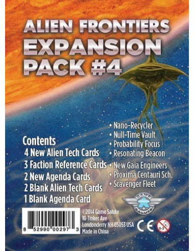 Alien Frontiers Expansion Pack #4