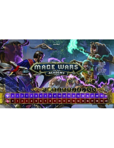 Mage Wars Academy - Beastmaster vs Wizard Playmat