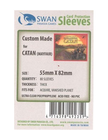 55mm x 82mm: Sleeves Thick (80)