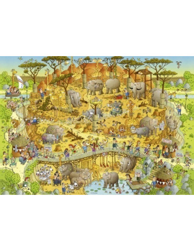 Funky zoo / African habitat 1.000 stukjes