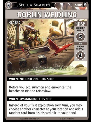 Pathfinder Adventure Card Game: Skull & Shackles – "Goblin Weidling" Promo Card