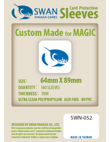 Swan: 64mm x 89mm: Sleeves (160 stuks)