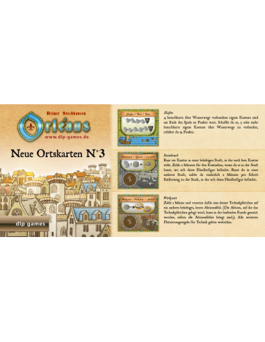 Orleans: Neue Ortskarten N°3