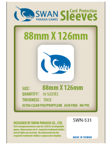 Swan: 88mm x 126mm: Sleeves Magic Large Thick (50)