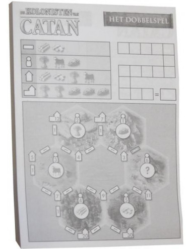 Score pad Settlers of Catan dice game