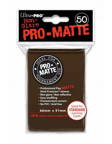 66mm x 91mm Pro-Matte Brown (50 stuks)