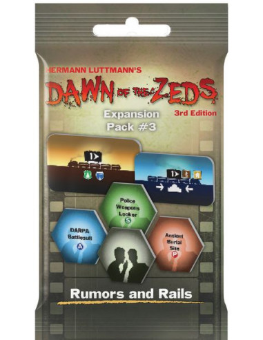 Dawn of the Zeds (Third edition): Expansion Pack 3 – Rumors and Rails