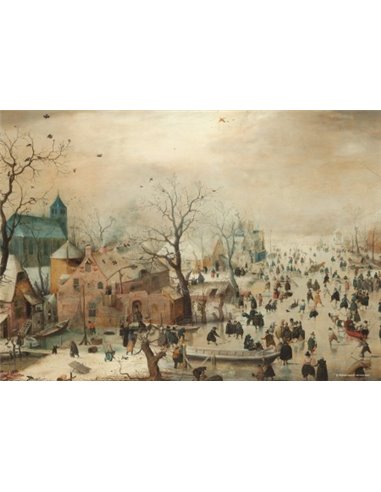 Winter - Hendrick Averkamp (Rijksmuseum) (1000 stukjes)