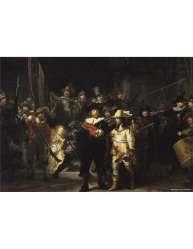 De Nachtwacht - Rembrandt van Rijn (Rijksmuseum) (1000 stukjes)