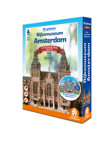 3D Gebouw - Rijksmuseum Amsterdam (134 stukjes)