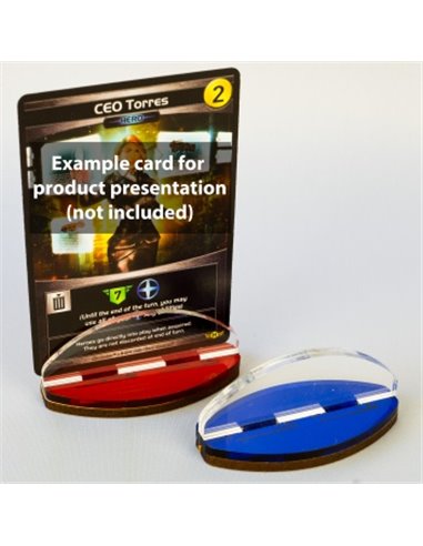 Blackfire Card Stands - Red/Blue (2 Pack)