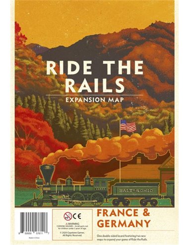 Ride the Rails France and Germany Map