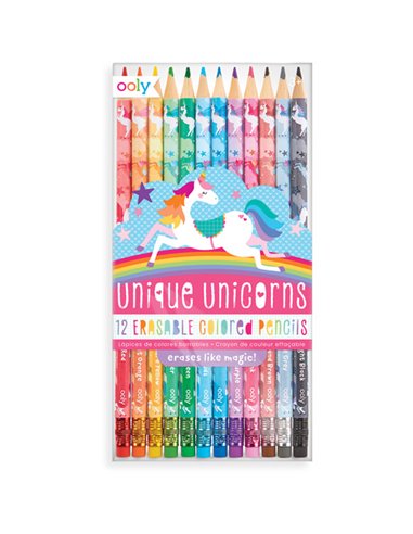 Ooly - Unique Unicorns Erasable ColoredPencils