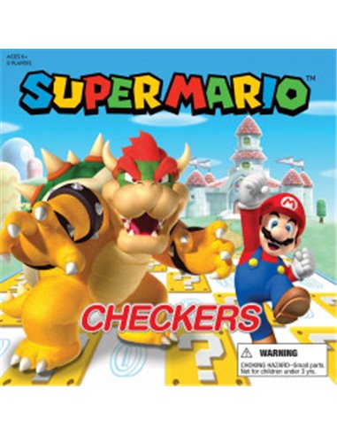 Checkers Super Mario vs Bowser