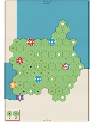 Age of Steam Deluxe: Expansion Maps - France & Poland