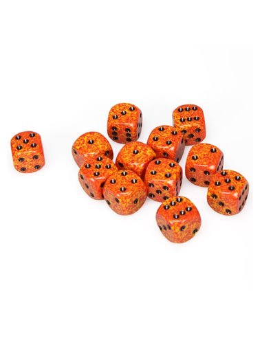 Speckled 16mm d6 Fire Dice Block (12 dice)