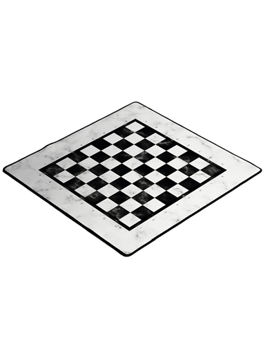PLAYMAT Chess White 40x40