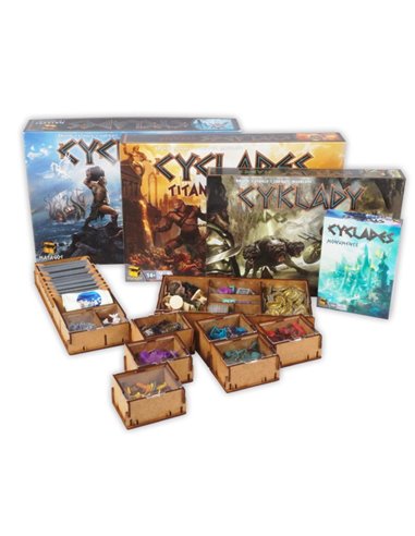 e-Raptor Insert: Cyclades + all expansion Organizer