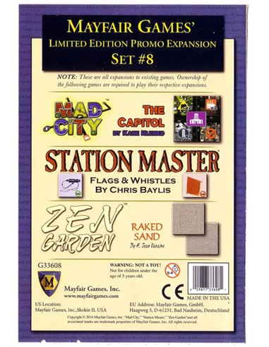 Mayfair Games limited edition promo expansion set 8