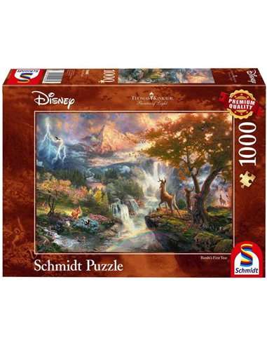 Puzzle: Thomas Kinkade Disney Bambi (1000 Teile)