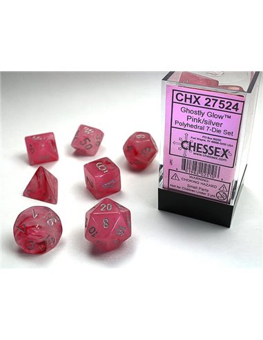 Chessex Ghostly Glow Pink/silver
