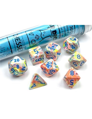 Chessex Festive Polyhedral Kaleidoscope/blue 7-Die Set 
