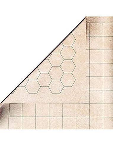 Chessex Reversible Battlemat 1" Squares & 1" Hexes (23 1/2" x 26" Playing Surface)