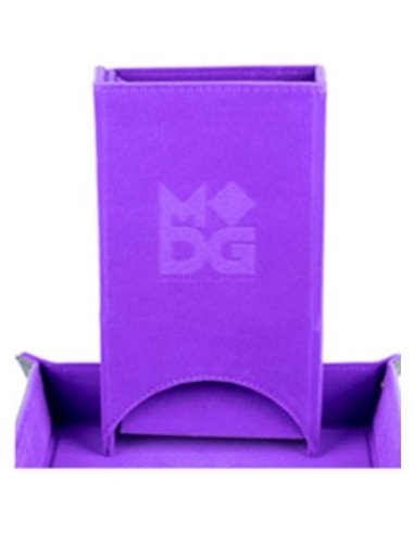 Fold Up Velvet Dice Tower Purple 