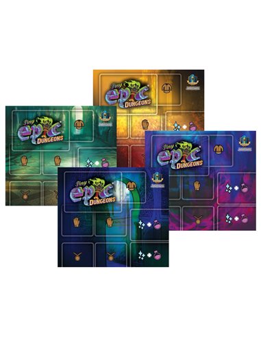 Tiny Epic Dungeons: 4 Pack Player Game Mats