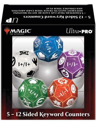 Magic The  Gathering CCG 12 Sided Keyword Counters (5) 