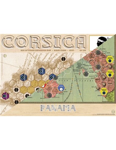 Age of Steam Expansion: Panama/Corsica 
