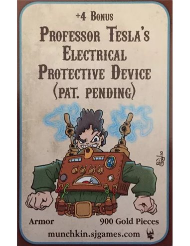 Munchkin Steampunk: Professor Tesla's Electrical Protective Device (Pat. Pending)