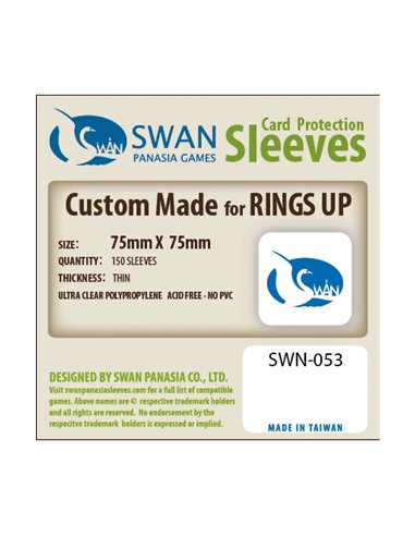 Swan: 75mm x 75mm: Sleeves (150 stuks)