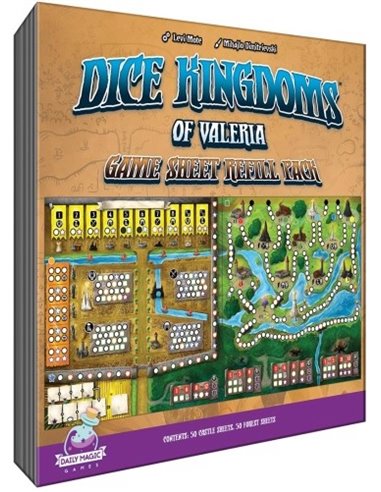 Dice Kingdoms of Valeria - Sheet Refill Pack 