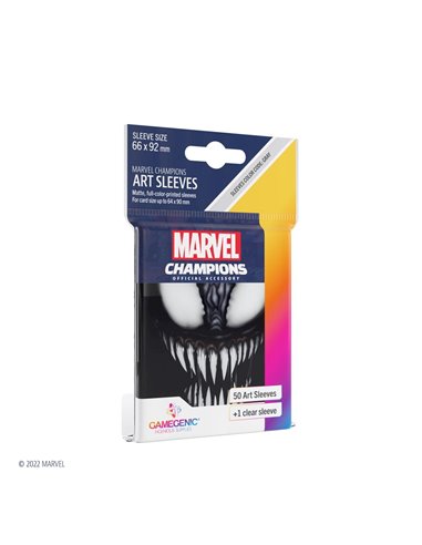 SLEEVES Marvel Champions - Venom 66mm x 91mm (50 Stuks)