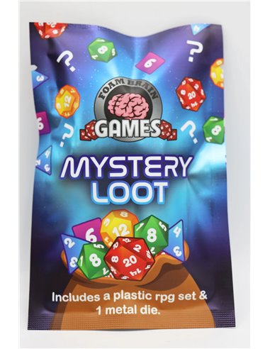Mystery Loot Pack: Plastic RPG Dice  & Bonus Metal Die 