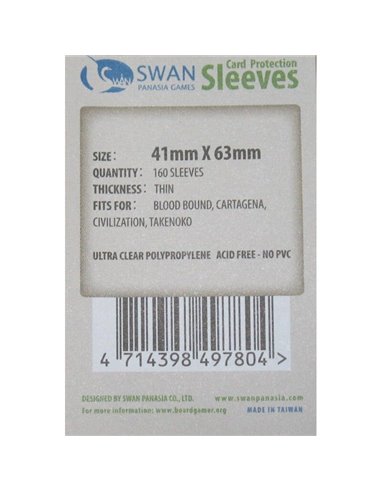 Swan: 41mm x 63mm: Sleeves (160 stuks)