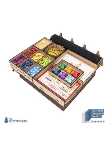 The Dicetroyers Organizer: Flamecraft - Organizer plus player boards set