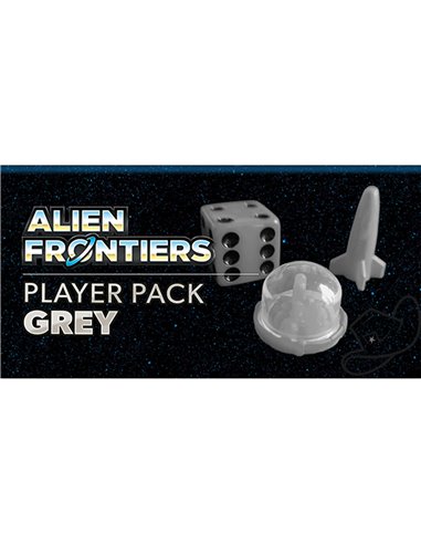 Alien Frontiers Alternate Player Color Pieces Grey  Set 