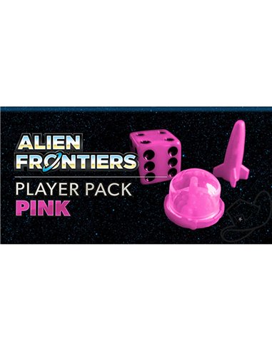 Alien Frontiers Alternate Player Color Pieces Pink Set 