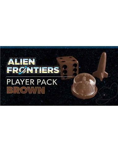 Alien Frontiers Alternate Player Color Pieces Brown Set 