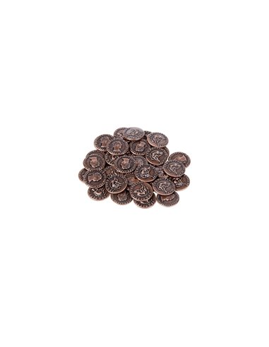 The Broken Token: Roman Themed Gaming Coins - Tiny 15mm (18-Pack)
