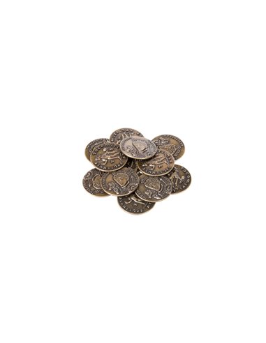 The Broken Token: Roman Themed Gaming Coins - Medium 25mm (12-Pack)