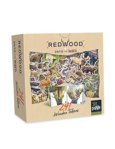 Redwood: 242 wooden tokens (basic game + ext.)
