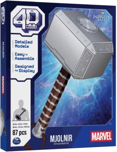4D Build - Marvel -Thor Hammer (87 Stukjes)