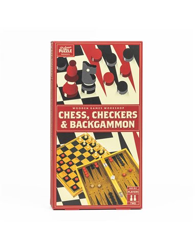 Schaken, Dammen en Backgammon