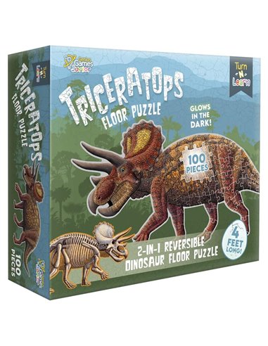 Turn N Learn Dinosaur Puzzle - Triceratops
