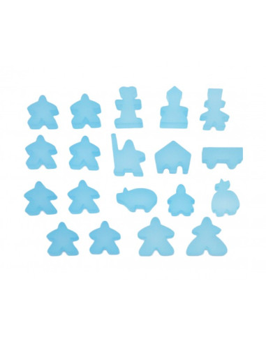 Set Meeples Frosted Plastic