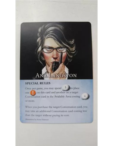 Hostage Negotiator: Defender and Ana Langston Negotiator Cards